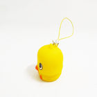 Novelty Eco-friendly soft PVC Yellow duck Keyring gifts for Decoration