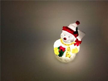 High Quality Wireless Christmas LED Decoration Mini Light up Snowman Plastic Toy