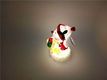 High Quality Wireless Christmas LED Decoration Mini Light up Snowman Plastic Toy