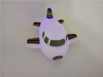 Eco-friendly Plastic Soft PVC 3D Air plane toys with LED light