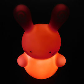 Cuddly Pink Indoor Vinyl Rabbit/ Bunny LED Kids Light toys