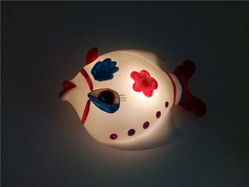 Unique Eco-friendly Vinyl LED Battery- powered Fish Baby Kid Room light toy