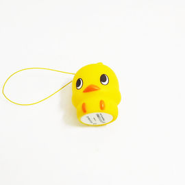 Novelty Eco-friendly soft PVC Yellow duck Keyring gifts for Decoration