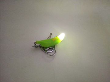 Promotion Plastic Simulate Fruit Flashing Yellow Banana LED Keychain Light Key Rings