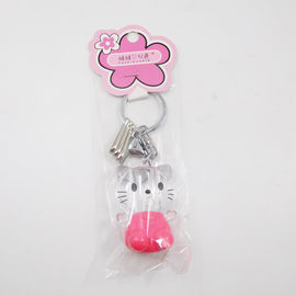 Cuddly Mini Crystal Hello Kitty LED Key chain/ Key ring light toy for Promotion