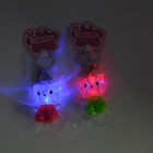 Cuddly Mini Crystal Hello Kitty LED Key chain/ Key ring light toy for Promotion