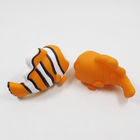Eco-friendly Soft PVC yellow fish shape baby bath toy safe for baby