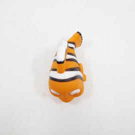 Eco-friendly Soft PVC yellow fish shape baby bath toy safe for baby