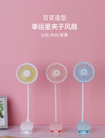 New fashion Flexible Mini Desktop Fan USB Rechargeable Clip Fan with LED light