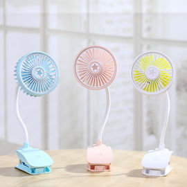 New fashion Flexible Mini Desktop Fan USB Rechargeable Clip Fan with LED light