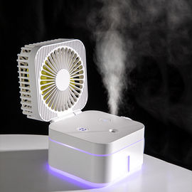 New Magic Cube humidifier Ultrasonic spray  desktop fan office home Folding USB humidifier with night light USB fan humi