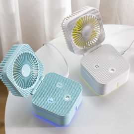 New Magic Cube humidifier Ultrasonic spray  desktop fan office home Folding USB humidifier with night light USB fan humi