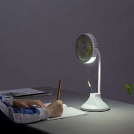 Multifunction USB Rechargeable desk lamp Fan with pen cantainer LED Mini Table phone holder Fan LED table light