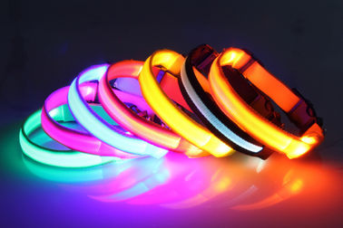 Pet dog cat charging LED light flashing dog collar USB rechargeable led dog collar