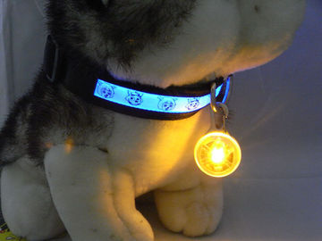 Pet Dog LED glowing pendant necklace Safety puppy Cat Night Light Flashing Collar Glowing in Dark