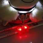 PET LED flashing collar necklace Buckle Safety Night Light bone dog ID tag Pendant