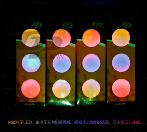 Customized Multi-Color LED golf balls electronic Reusable Luminous Night print LED flashing Golf ball