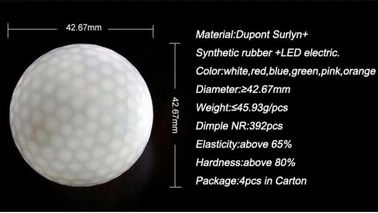 Customized Multi-Color LED golf balls electronic Reusable Luminous Night print LED flashing Golf ball