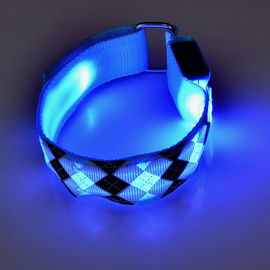 Nylon Fabric Armband LED Flashing leggings warning light band  For Night Running sports Safety