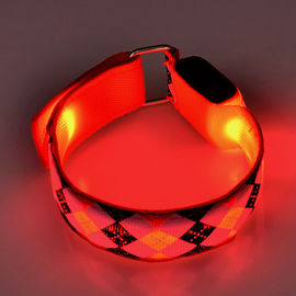 Nylon Fabric Armband LED Flashing leggings warning light band  For Night Running sports Safety