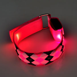 Nylon Fabric Armband LED Flashing leggings warning light band  For Night Running sports Safety